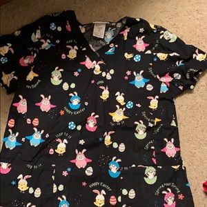 Easter Scrub Top